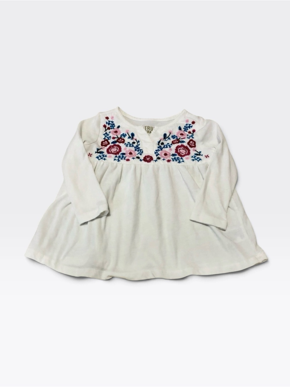 3/$25 True Craft Embroidered Floral Top